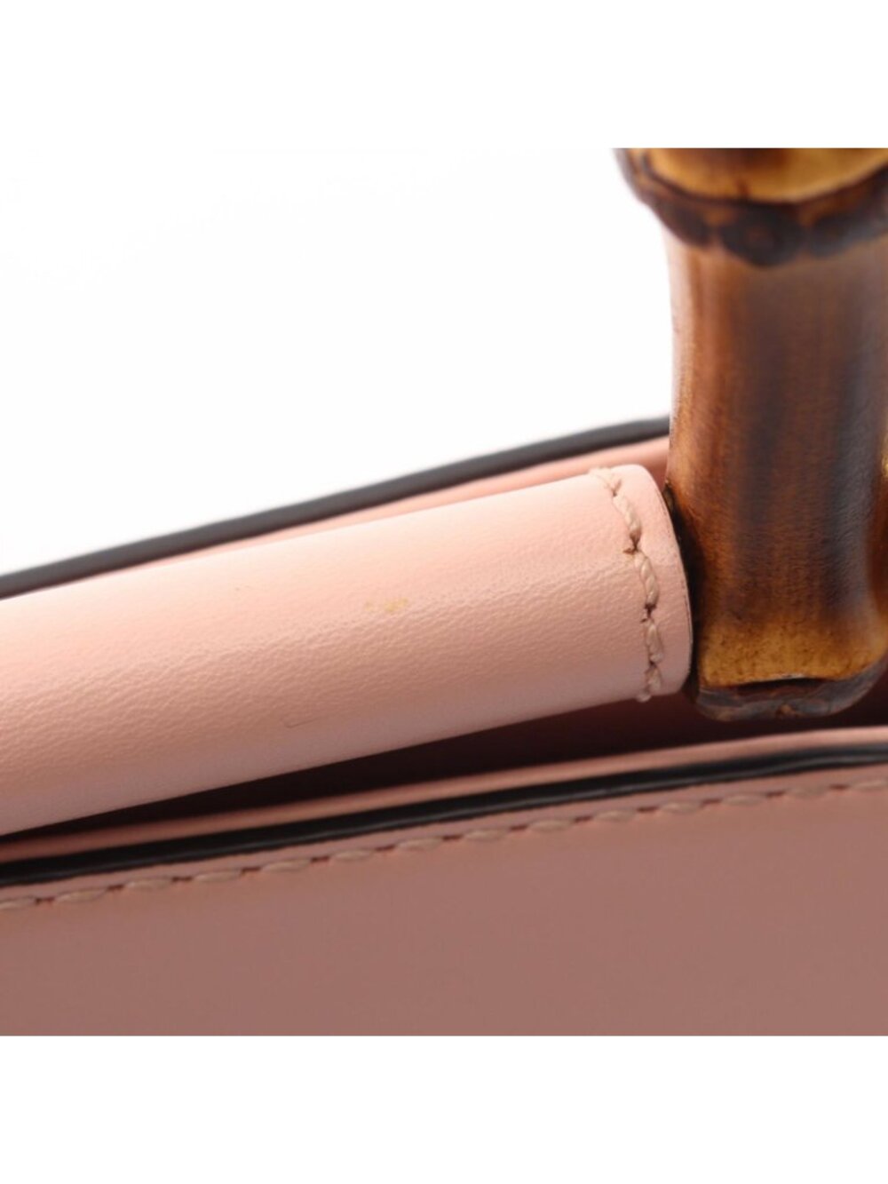 Gucci Nymphaea Bamboo 2-Way Pink Leather Shoulder Bag - Picture 5 of 12